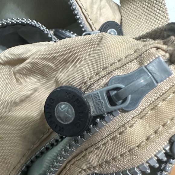 Kipling Alvar Solid Taupe Slate Grey Crossbody Bag - Picture 4 of 12